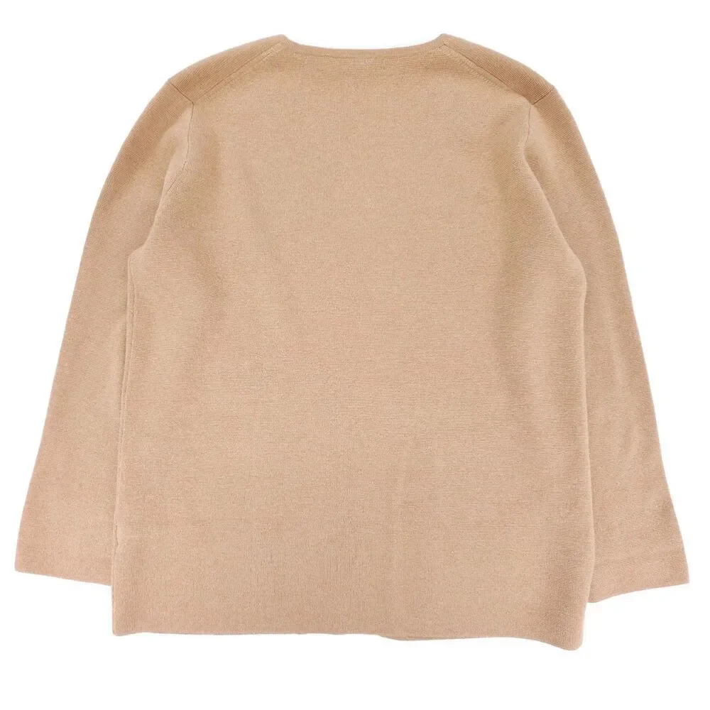 J CREW Wool Giselle V-Neck Sweater-Blazer Old Money Cardigan Camel Quiet Luxury